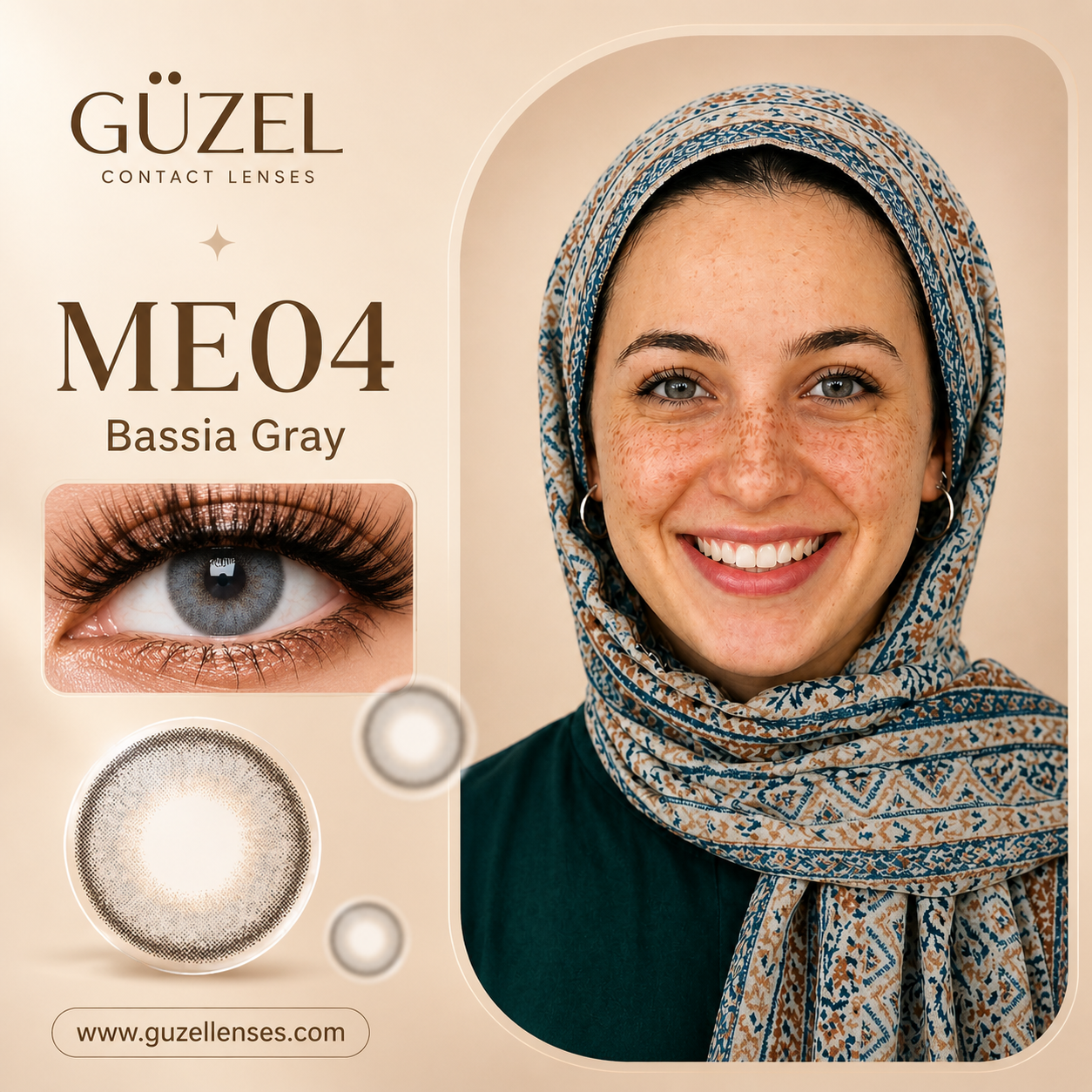 Bassia Gray contact lens | عدسة Bassia Gray