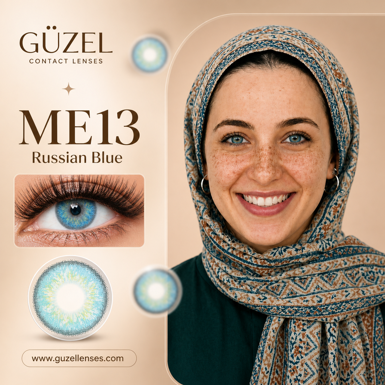 Russian Blue contact lens | عدسة Russian Blue